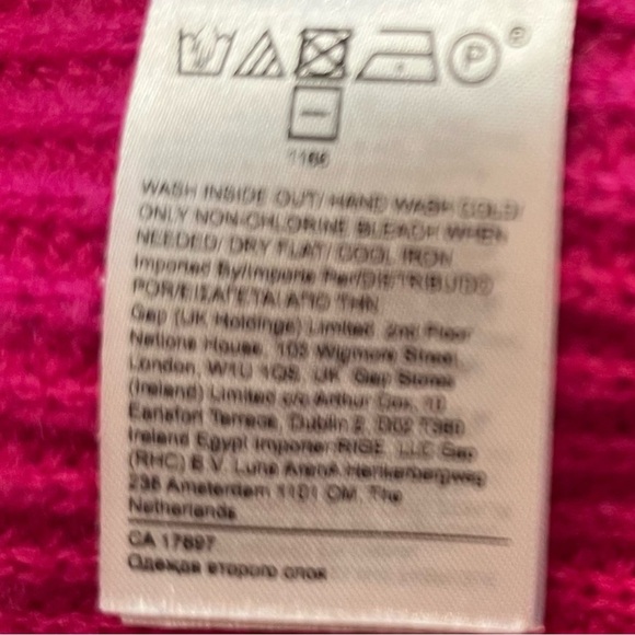 Banana Republic Cashmere Chiara Fuchsia Turtleneck Sweater M - Picture 8 of 9